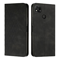 Coque Portefeuille Livre Cuir Etui Clapet Y02X pour Xiaomi POCO C3 Noir