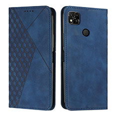 Coque Portefeuille Livre Cuir Etui Clapet Y02X pour Xiaomi POCO C31 Bleu