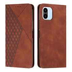 Coque Portefeuille Livre Cuir Etui Clapet Y02X pour Xiaomi Poco C51 Marron