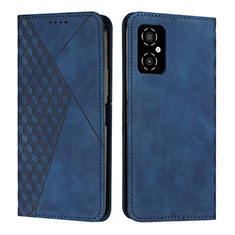 Coque Portefeuille Livre Cuir Etui Clapet Y02X pour Xiaomi Poco M4 5G Bleu