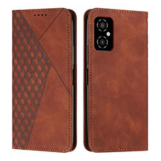 Coque Portefeuille Livre Cuir Etui Clapet Y02X pour Xiaomi Poco M4 5G Marron