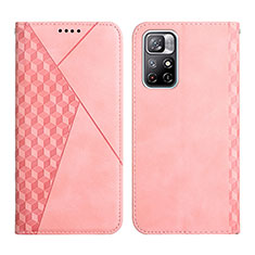 Coque Portefeuille Livre Cuir Etui Clapet Y02X pour Xiaomi Poco M4 Pro 5G Or Rose