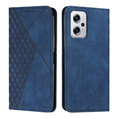 Coque Portefeuille Livre Cuir Etui Clapet Y02X pour Xiaomi Poco X4 GT 5G Bleu