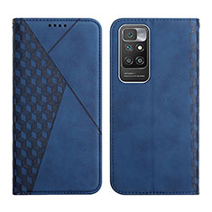 Coque Portefeuille Livre Cuir Etui Clapet Y02X pour Xiaomi Redmi 10 4G Bleu