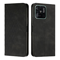 Coque Portefeuille Livre Cuir Etui Clapet Y02X pour Xiaomi Redmi 10 India Noir