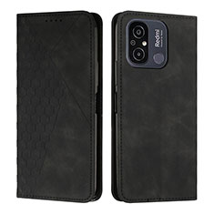 Coque Portefeuille Livre Cuir Etui Clapet Y02X pour Xiaomi Redmi 11A 4G Noir