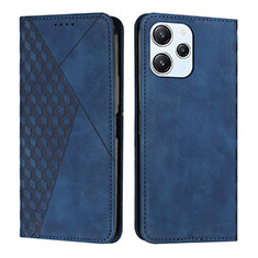 Coque Portefeuille Livre Cuir Etui Clapet Y02X pour Xiaomi Redmi 12 4G Bleu