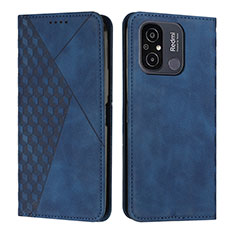 Coque Portefeuille Livre Cuir Etui Clapet Y02X pour Xiaomi Redmi 12C 4G Bleu