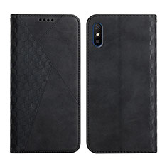 Coque Portefeuille Livre Cuir Etui Clapet Y02X pour Xiaomi Redmi 9i Noir