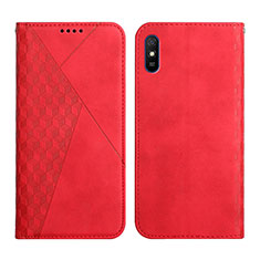 Coque Portefeuille Livre Cuir Etui Clapet Y02X pour Xiaomi Redmi 9i Rouge