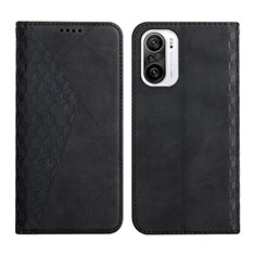 Coque Portefeuille Livre Cuir Etui Clapet Y02X pour Xiaomi Redmi K40 Pro 5G Noir