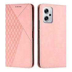 Coque Portefeuille Livre Cuir Etui Clapet Y02X pour Xiaomi Redmi K50i 5G Or Rose