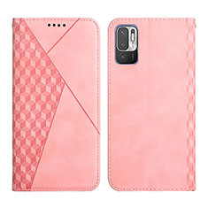 Coque Portefeuille Livre Cuir Etui Clapet Y02X pour Xiaomi Redmi Note 10 5G Or Rose