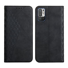 Coque Portefeuille Livre Cuir Etui Clapet Y02X pour Xiaomi Redmi Note 10T 5G Noir