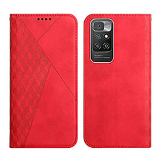 Coque Portefeuille Livre Cuir Etui Clapet Y02X pour Xiaomi Redmi Note 11 4G (2021) Rouge