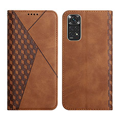 Coque Portefeuille Livre Cuir Etui Clapet Y02X pour Xiaomi Redmi Note 11 4G (2022) Marron