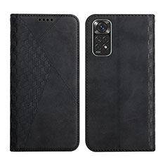 Coque Portefeuille Livre Cuir Etui Clapet Y02X pour Xiaomi Redmi Note 11 4G (2022) Noir