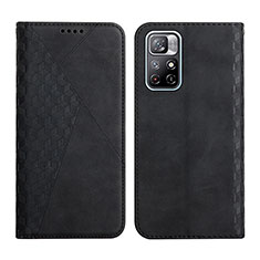 Coque Portefeuille Livre Cuir Etui Clapet Y02X pour Xiaomi Redmi Note 11 5G Noir