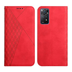 Coque Portefeuille Livre Cuir Etui Clapet Y02X pour Xiaomi Redmi Note 11 Pro 4G Rouge