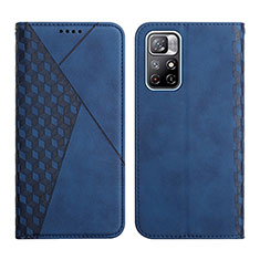 Coque Portefeuille Livre Cuir Etui Clapet Y02X pour Xiaomi Redmi Note 11S 5G Bleu