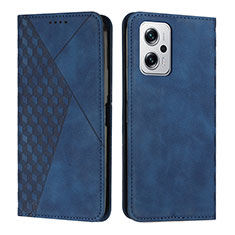 Coque Portefeuille Livre Cuir Etui Clapet Y02X pour Xiaomi Redmi Note 11T Pro 5G Bleu