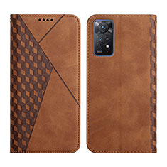 Coque Portefeuille Livre Cuir Etui Clapet Y02X pour Xiaomi Redmi Note 12 Pro 4G Marron