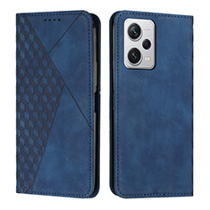 Coque Portefeuille Livre Cuir Etui Clapet Y02X pour Xiaomi Redmi Note 12 Pro 5G Bleu