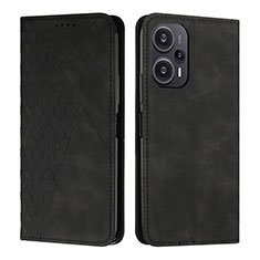 Coque Portefeuille Livre Cuir Etui Clapet Y02X pour Xiaomi Redmi Note 12 Turbo 5G Noir