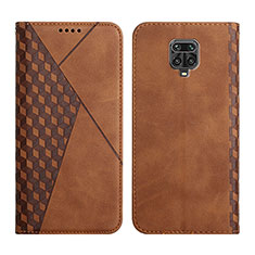 Coque Portefeuille Livre Cuir Etui Clapet Y02X pour Xiaomi Redmi Note 9 Pro Max Marron