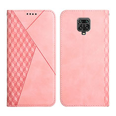 Coque Portefeuille Livre Cuir Etui Clapet Y02X pour Xiaomi Redmi Note 9 Pro Max Or Rose