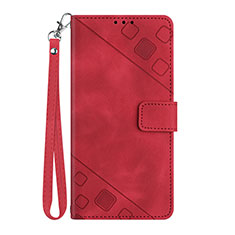 Coque Portefeuille Livre Cuir Etui Clapet Y03B pour Google Pixel 6a 5G Rouge