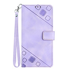 Coque Portefeuille Livre Cuir Etui Clapet Y03B pour Google Pixel 6a 5G Violet