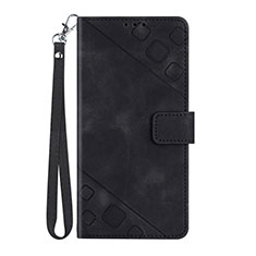 Coque Portefeuille Livre Cuir Etui Clapet Y03B pour Google Pixel 7 Pro 5G Noir