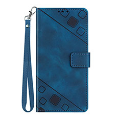 Coque Portefeuille Livre Cuir Etui Clapet Y03B pour Google Pixel 7a 5G Bleu