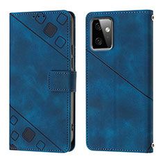 Coque Portefeuille Livre Cuir Etui Clapet Y03B pour Motorola Moto G Power 5G (2023) Bleu