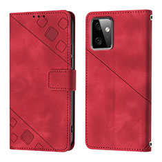 Coque Portefeuille Livre Cuir Etui Clapet Y03B pour Motorola Moto G Power 5G (2023) Rouge