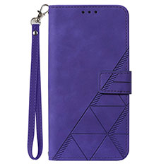 Coque Portefeuille Livre Cuir Etui Clapet Y03B pour Samsung Galaxy A12 5G Violet