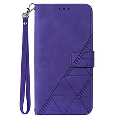 Coque Portefeuille Livre Cuir Etui Clapet Y03B pour Samsung Galaxy A21s Violet