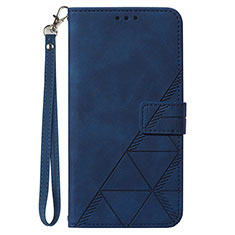 Coque Portefeuille Livre Cuir Etui Clapet Y03B pour Samsung Galaxy S20 5G Bleu