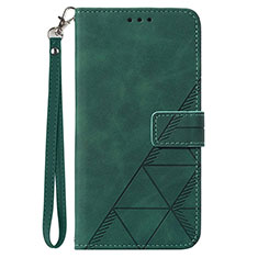 Coque Portefeuille Livre Cuir Etui Clapet Y03B pour Samsung Galaxy S20 5G Vert