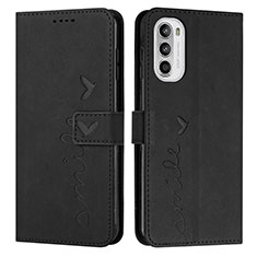 Coque Portefeuille Livre Cuir Etui Clapet Y03X pour Motorola Moto Edge (2022) 5G Noir