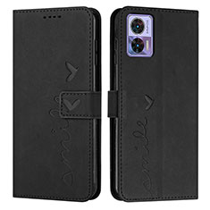 Coque Portefeuille Livre Cuir Etui Clapet Y03X pour Motorola Moto Edge 30 Neo 5G Noir