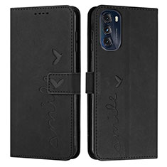 Coque Portefeuille Livre Cuir Etui Clapet Y03X pour Motorola Moto G 5G (2022) Noir