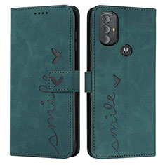 Coque Portefeuille Livre Cuir Etui Clapet Y03X pour Motorola Moto G Play (2023) Vert