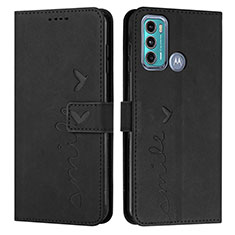 Coque Portefeuille Livre Cuir Etui Clapet Y03X pour Motorola Moto G40 Fusion Noir