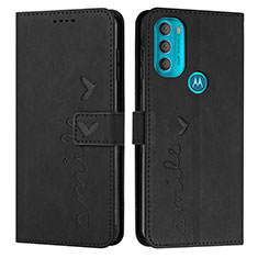 Coque Portefeuille Livre Cuir Etui Clapet Y03X pour Motorola Moto G71 5G Noir