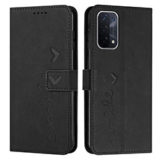 Coque Portefeuille Livre Cuir Etui Clapet Y03X pour OnePlus Nord N200 5G Noir