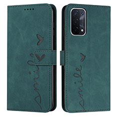 Coque Portefeuille Livre Cuir Etui Clapet Y03X pour OnePlus Nord N200 5G Vert