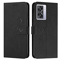 Coque Portefeuille Livre Cuir Etui Clapet Y03X pour Oppo A56S 5G Noir