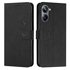 Coque Portefeuille Livre Cuir Etui Clapet Y03X pour Realme 10 4G Noir